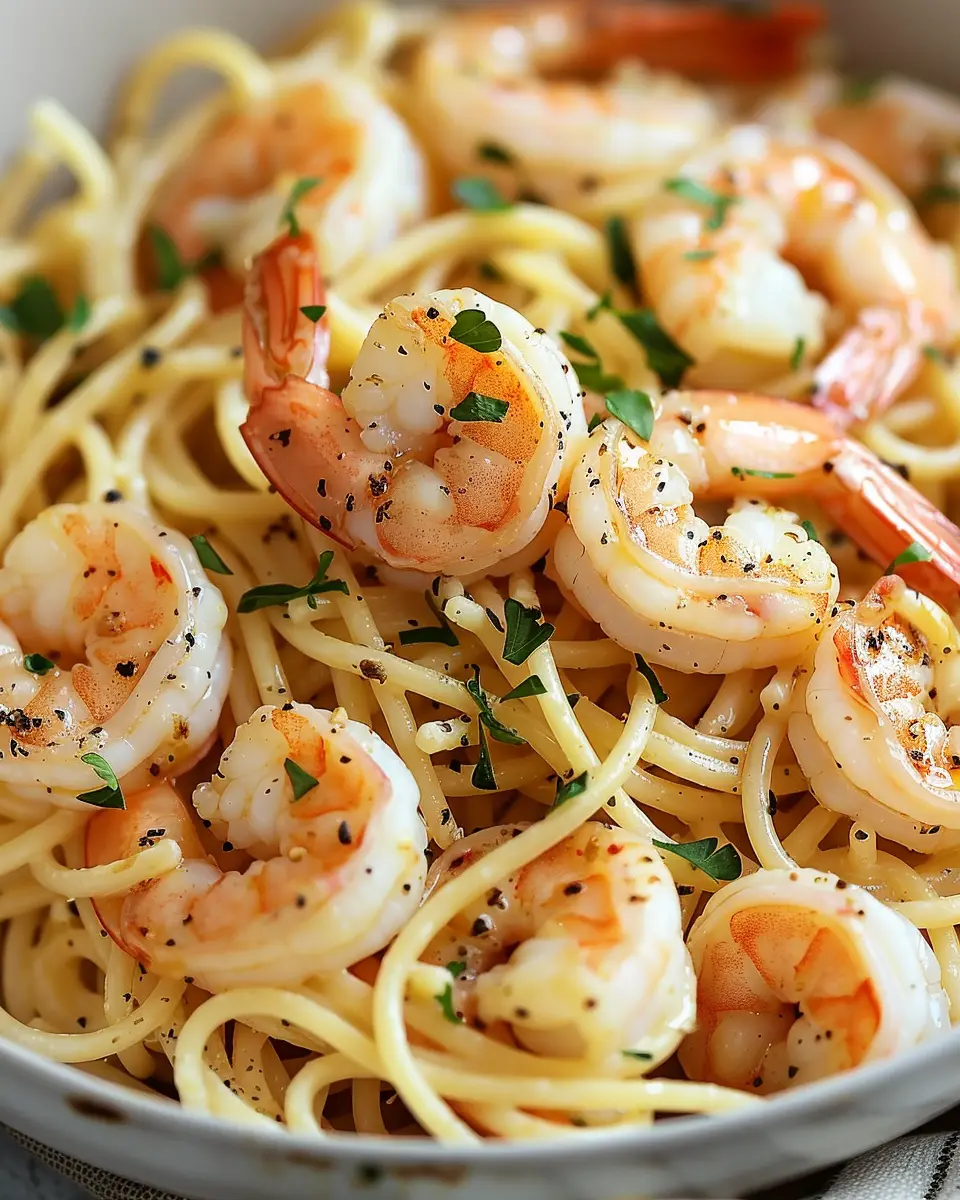 Garlic Butter Shrimp Pasta