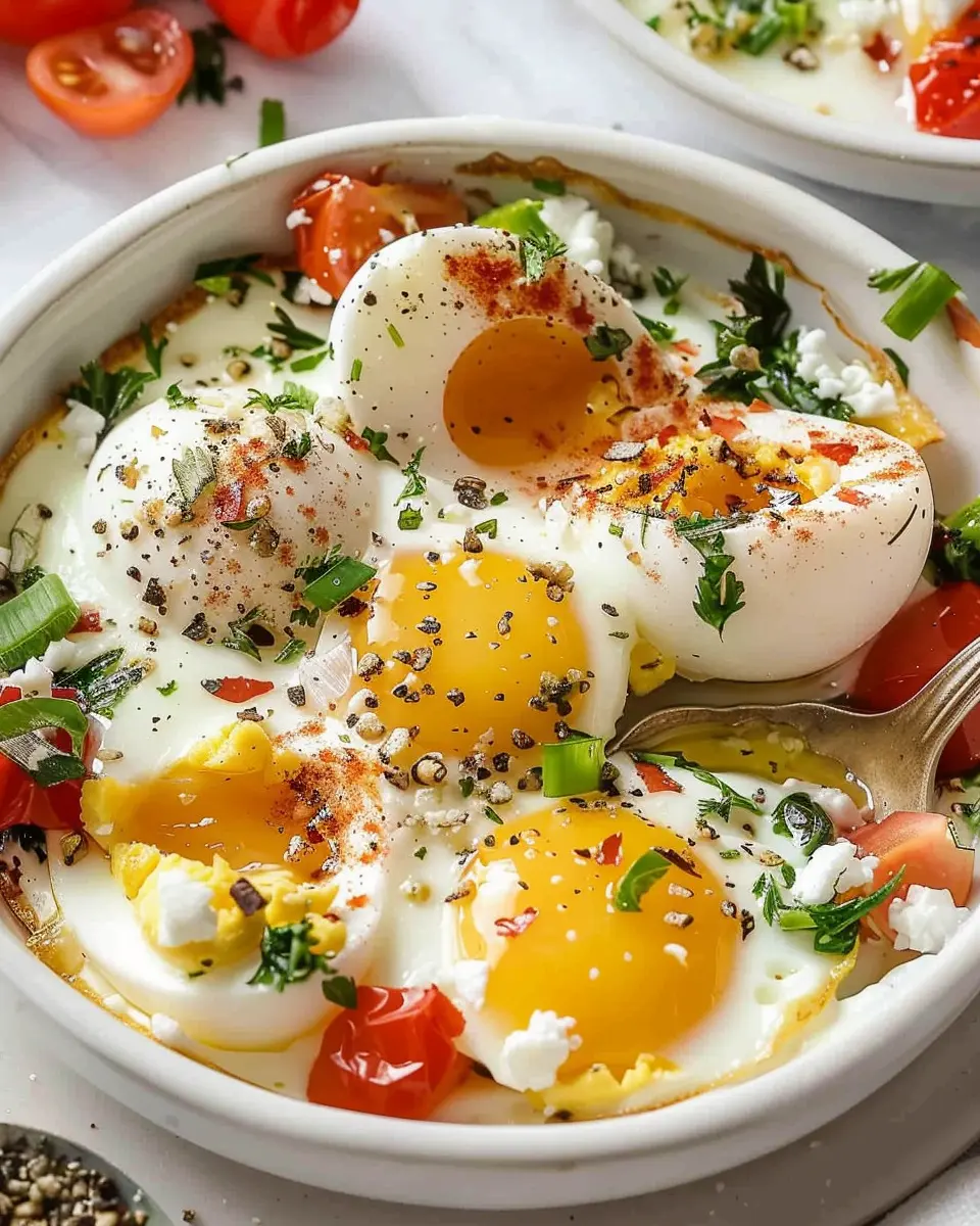 Baked Feta Eggs Recipe: Easy and Delicious with Turkey Bacon