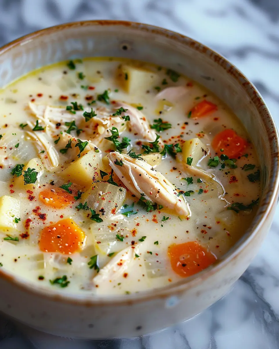 Chicken Potato Soup: Easy Comfort Food with Turkey Bacon Delight