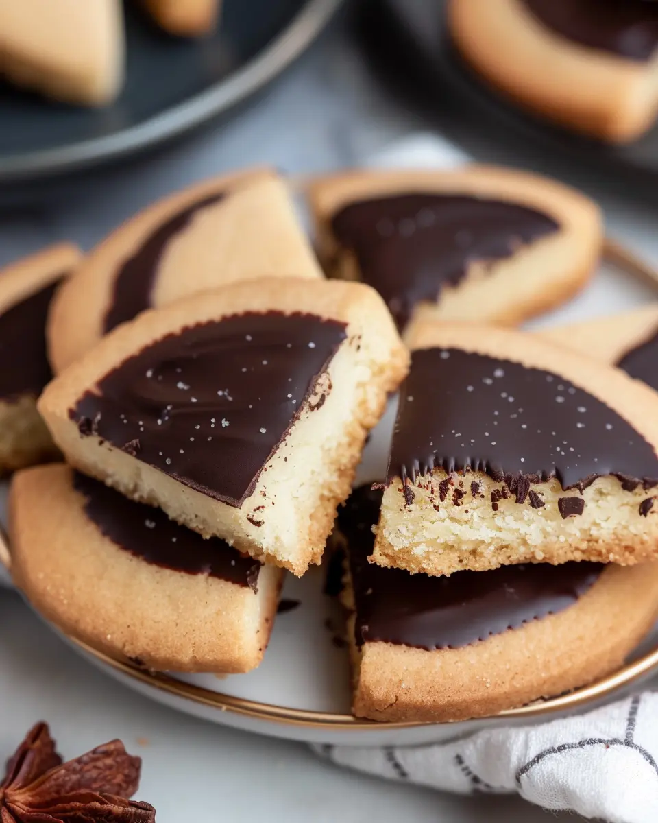 Chocolate-Dipped Shortbread Cookies