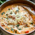 Crock Pot Creamy Chicken Parmesan Soup