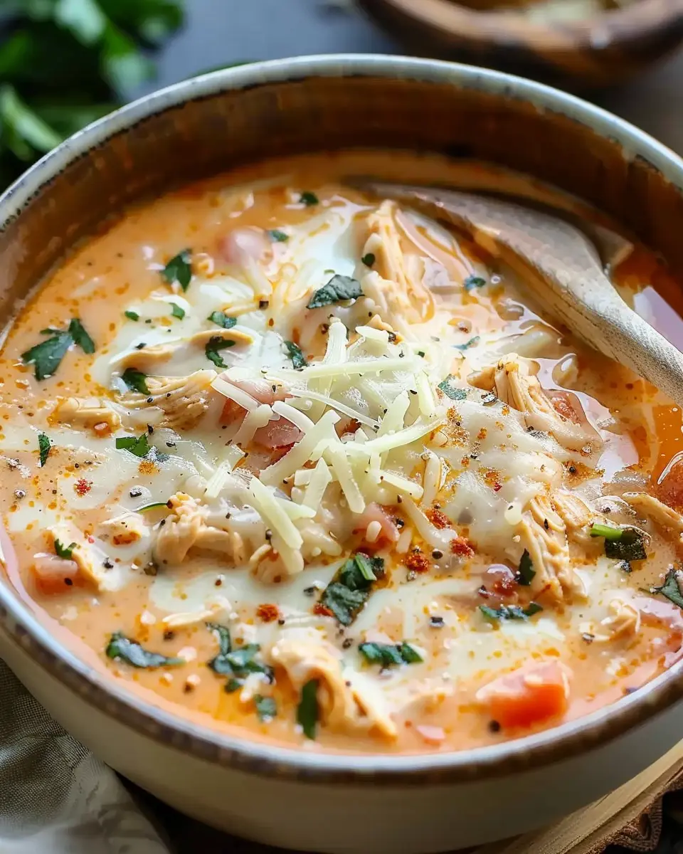Crock Pot Creamy Chicken Parmesan Soup: Easy Comfort Food Delight