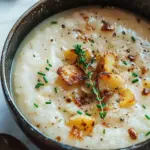 Roasted Garlic Potato Soup