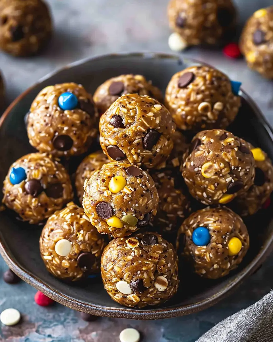 Quick Monster Cookie Protein Balls