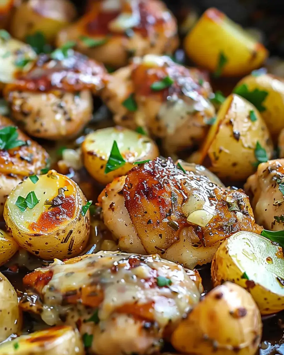 Garlic Parmesan Chicken and Potatoes: Easy Family Delight