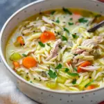 Lemon Chicken Orzo Soup