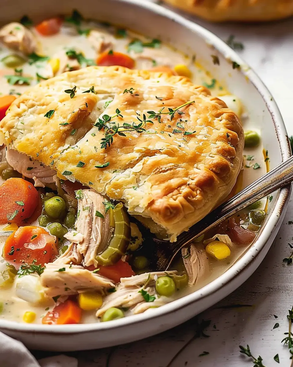 Slow Cooker Chicken Pot Pie Soup: Easy Comfort Food Delight