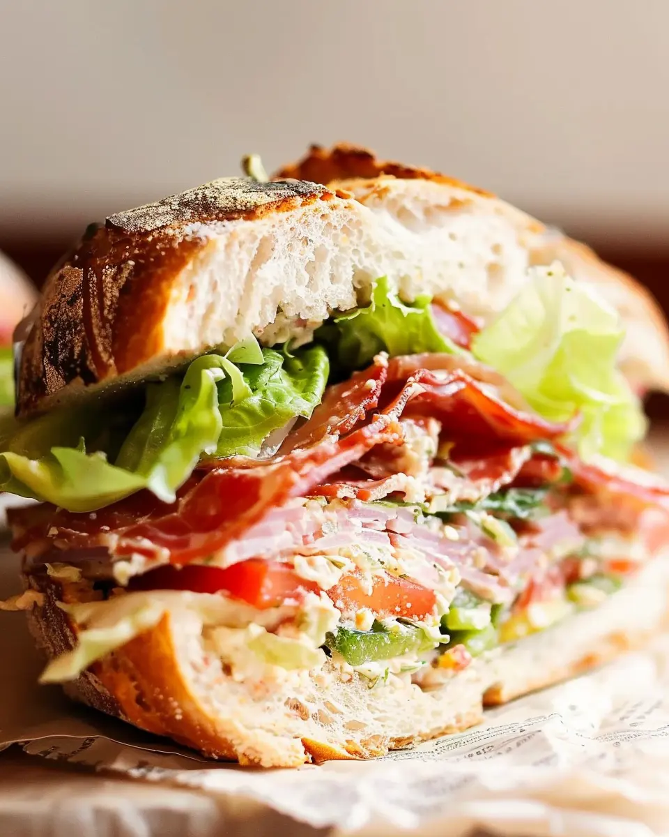 Italian Grinder Salad Sandwich