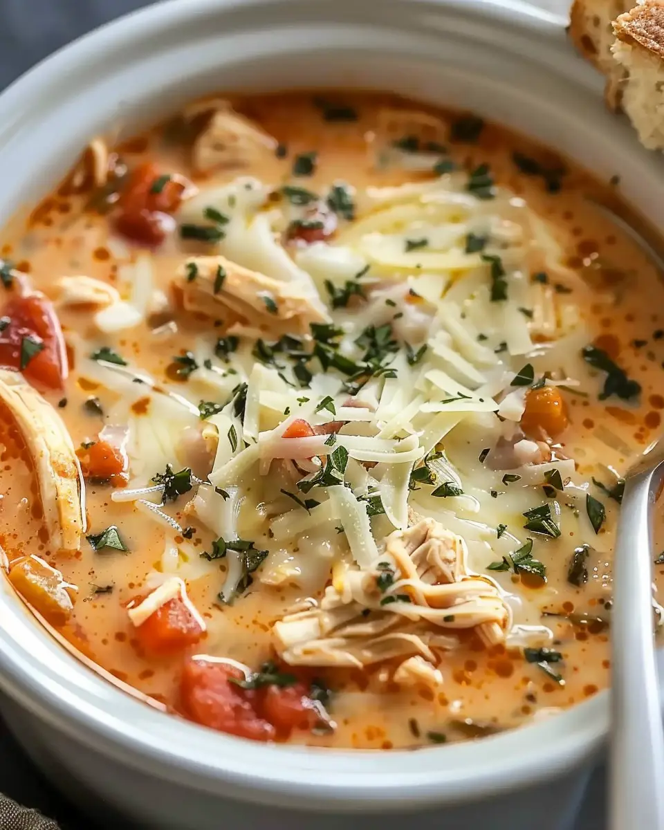 Crock Pot Creamy Chicken Parmesan Soup: Easy Comfort Food Delight