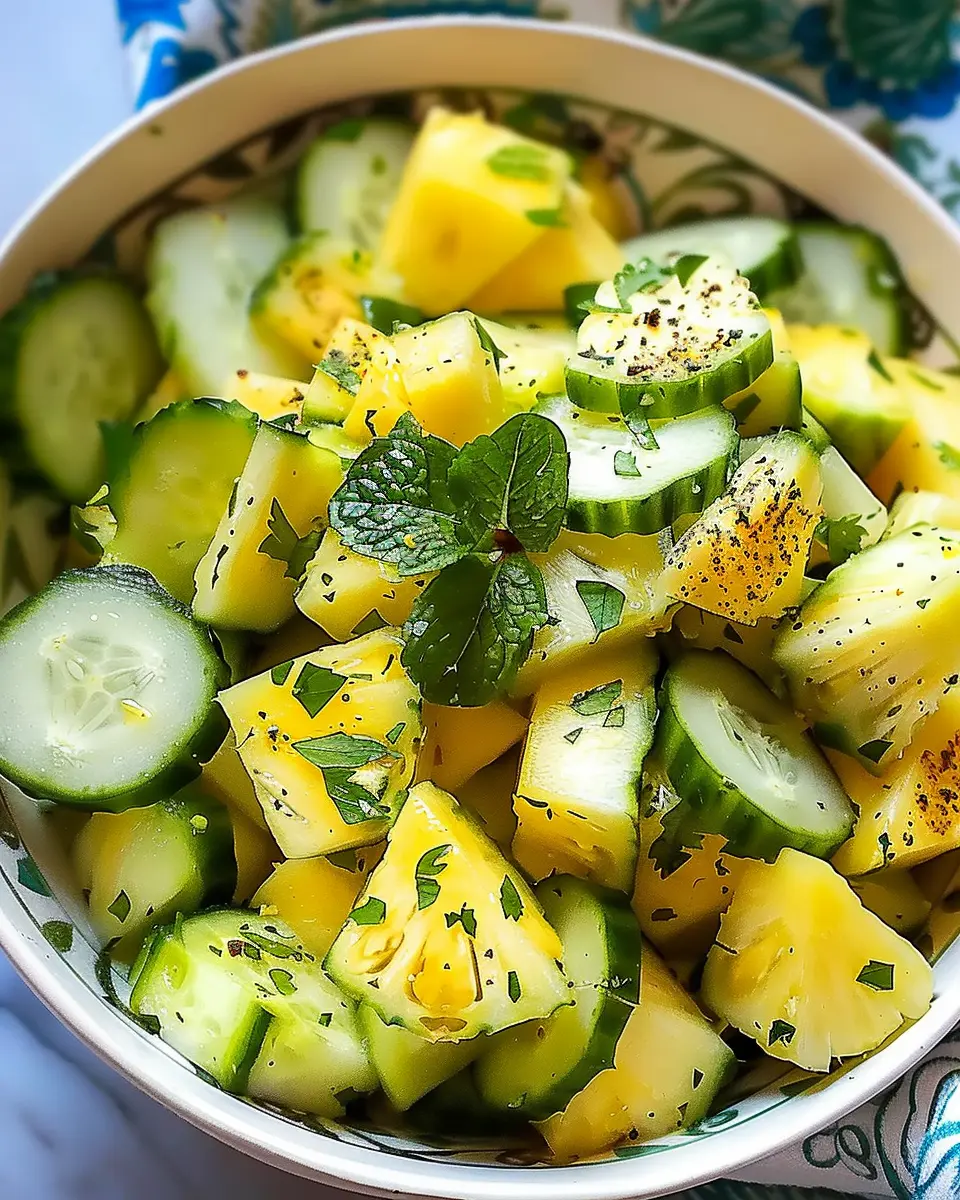Pineapple &amp; Cucumber Salad