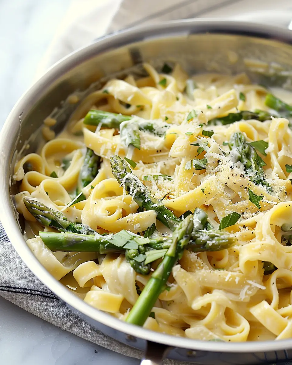 Creamy Asparagus Pasta