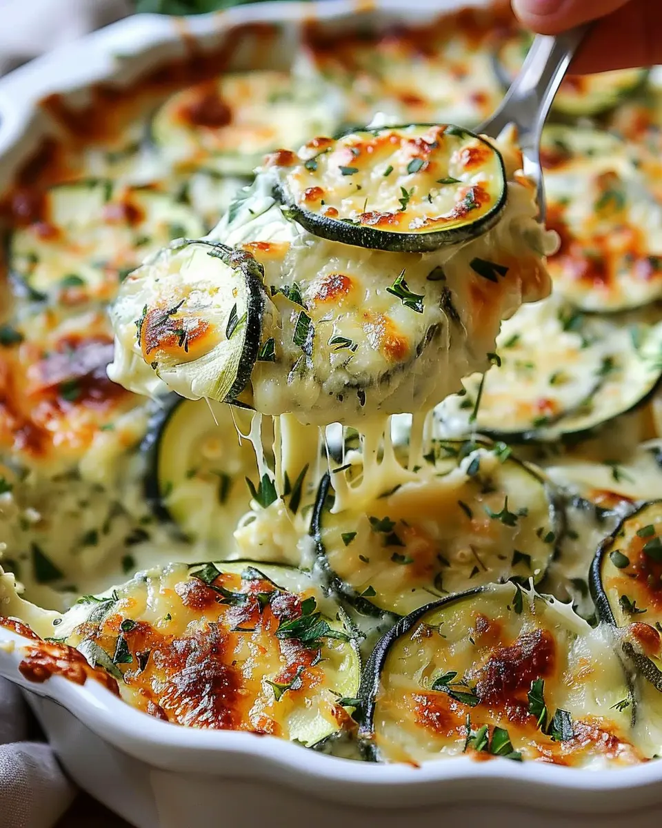 Irresistible Baked Zucchini Cheese with Turkey Bacon Delight