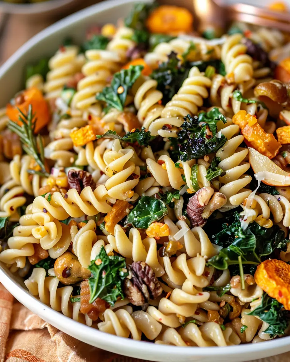 Healthy Fall Harvest Pasta Salad: A Flavorful Twist with Turkey Bacon and Chicken Ham