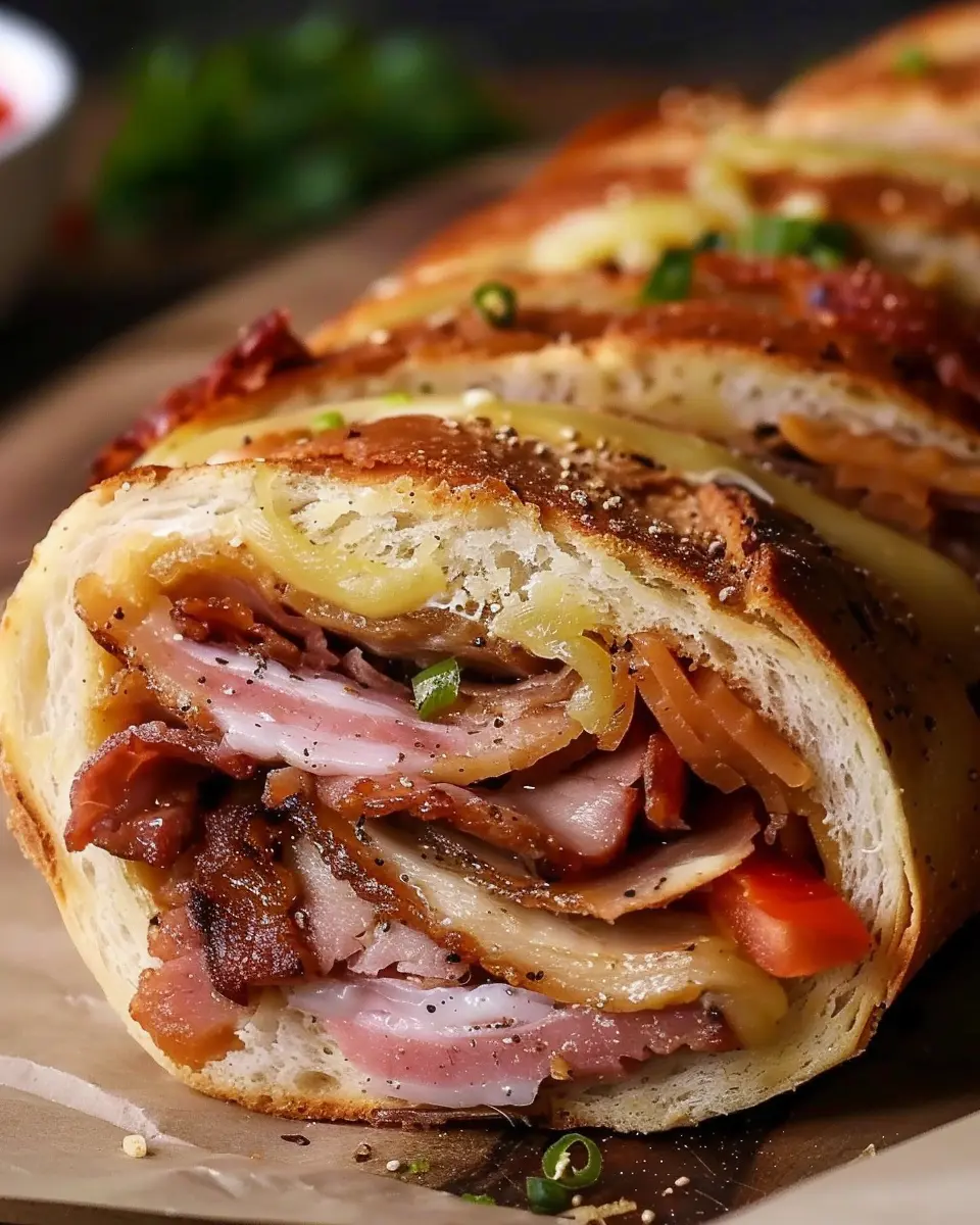 Meat Lover's Sandwich Roll