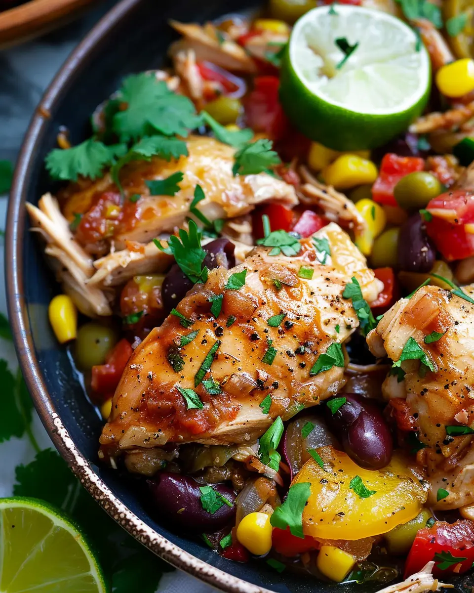 Fiesta Crockpot Chicken: Easy, Flavor-Packed Dinner Delight