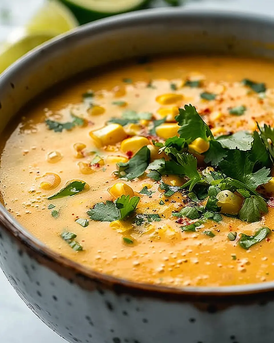 Mexican Street Corn Soup: Easy Recipe with Turkey Bacon and Chicken Ham
