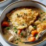 Chicken Pot Pie Soup with Pie-Crust Dumplings