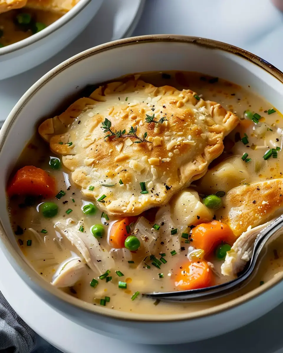 Chicken Pot Pie Soup: Indulgent Comfort with Pie-Crust Dumplings