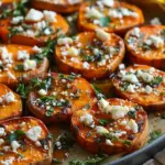 Honey Feta Sweet Potato Rounds