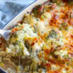 Loaded Cauliflower Broccoli Casserole
