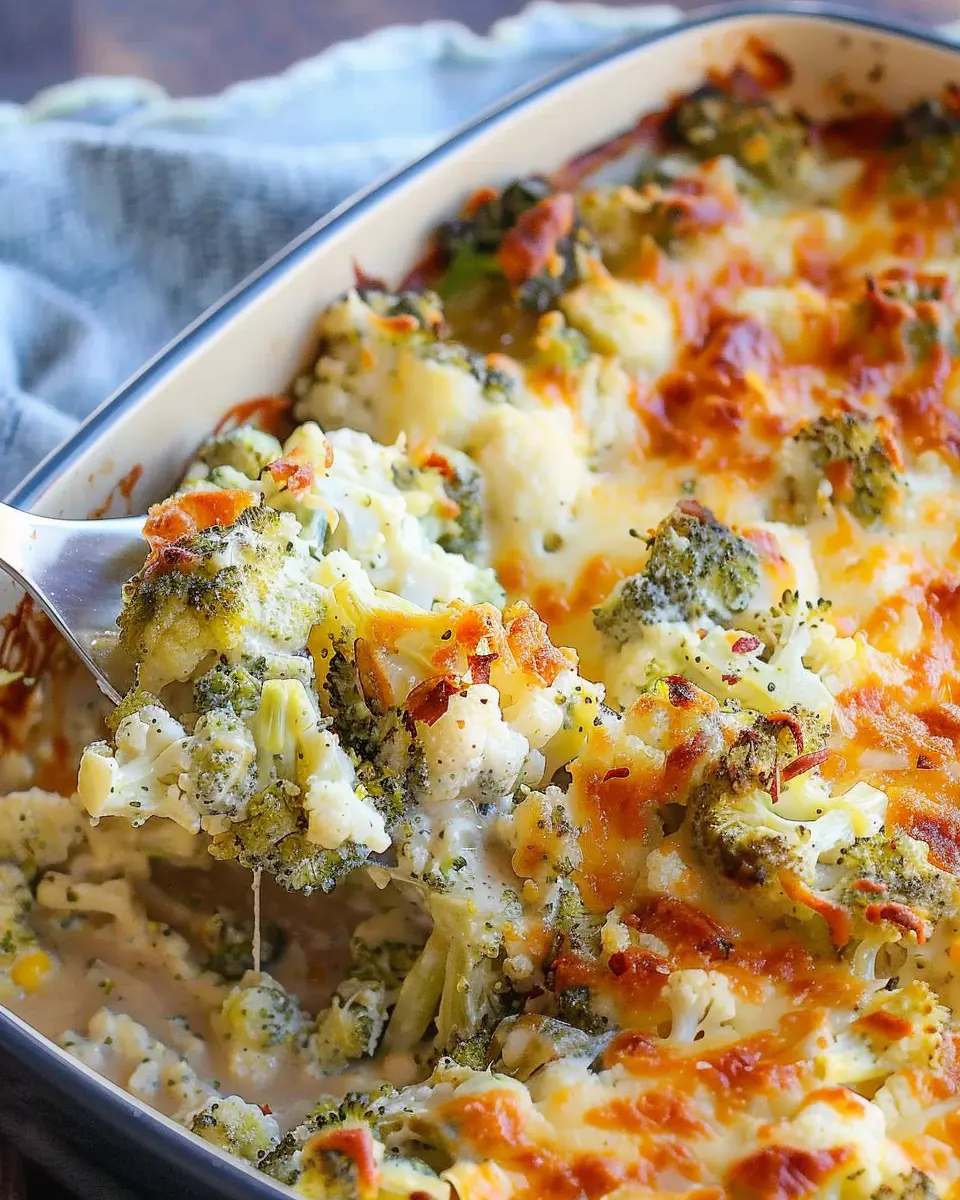 Loaded Cauliflower Broccoli Casserole: Easy Comfort Food Delight