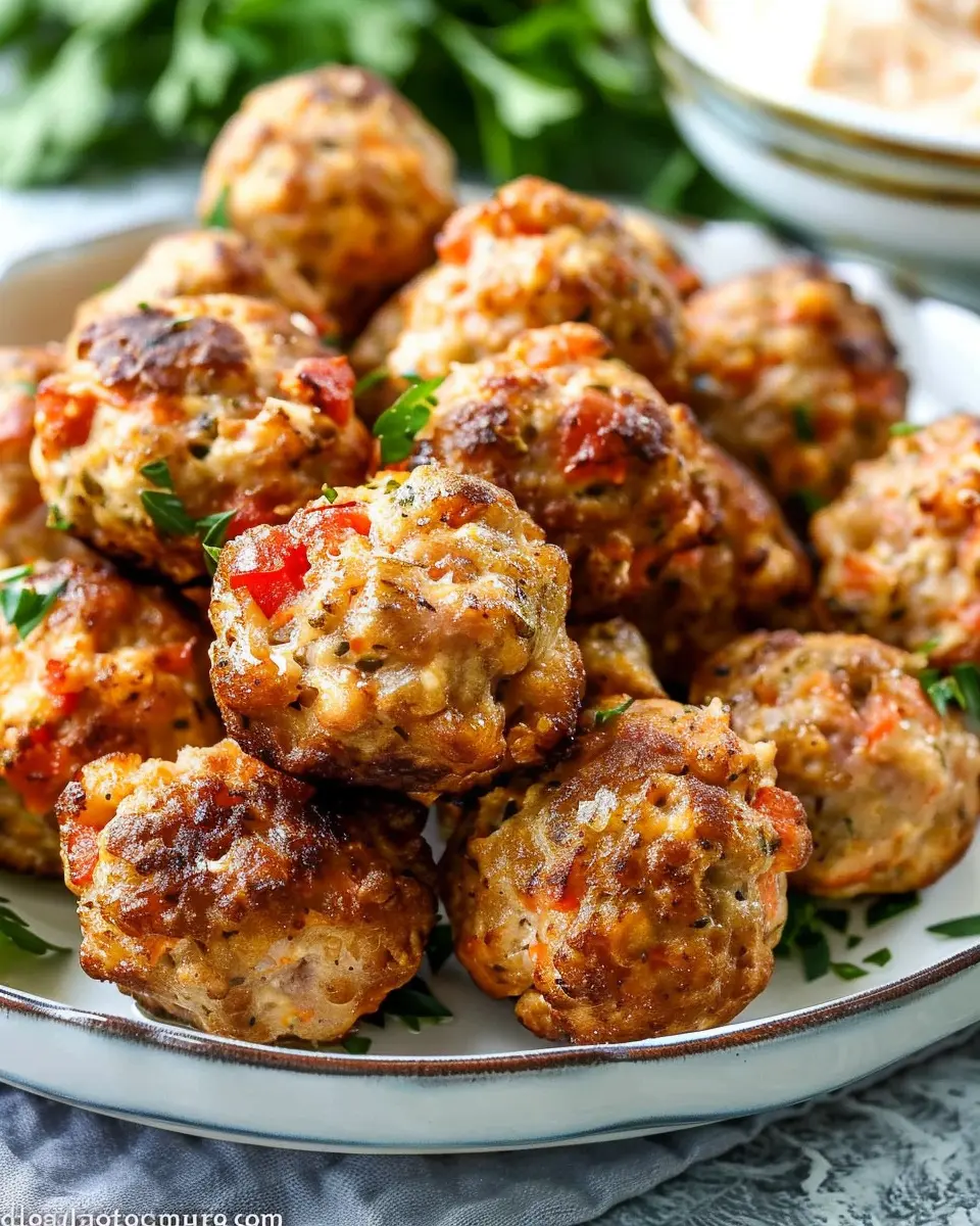 Rotel Cream Cheese Sausage Balls: Easy &amp; Flavorful Snack Delight