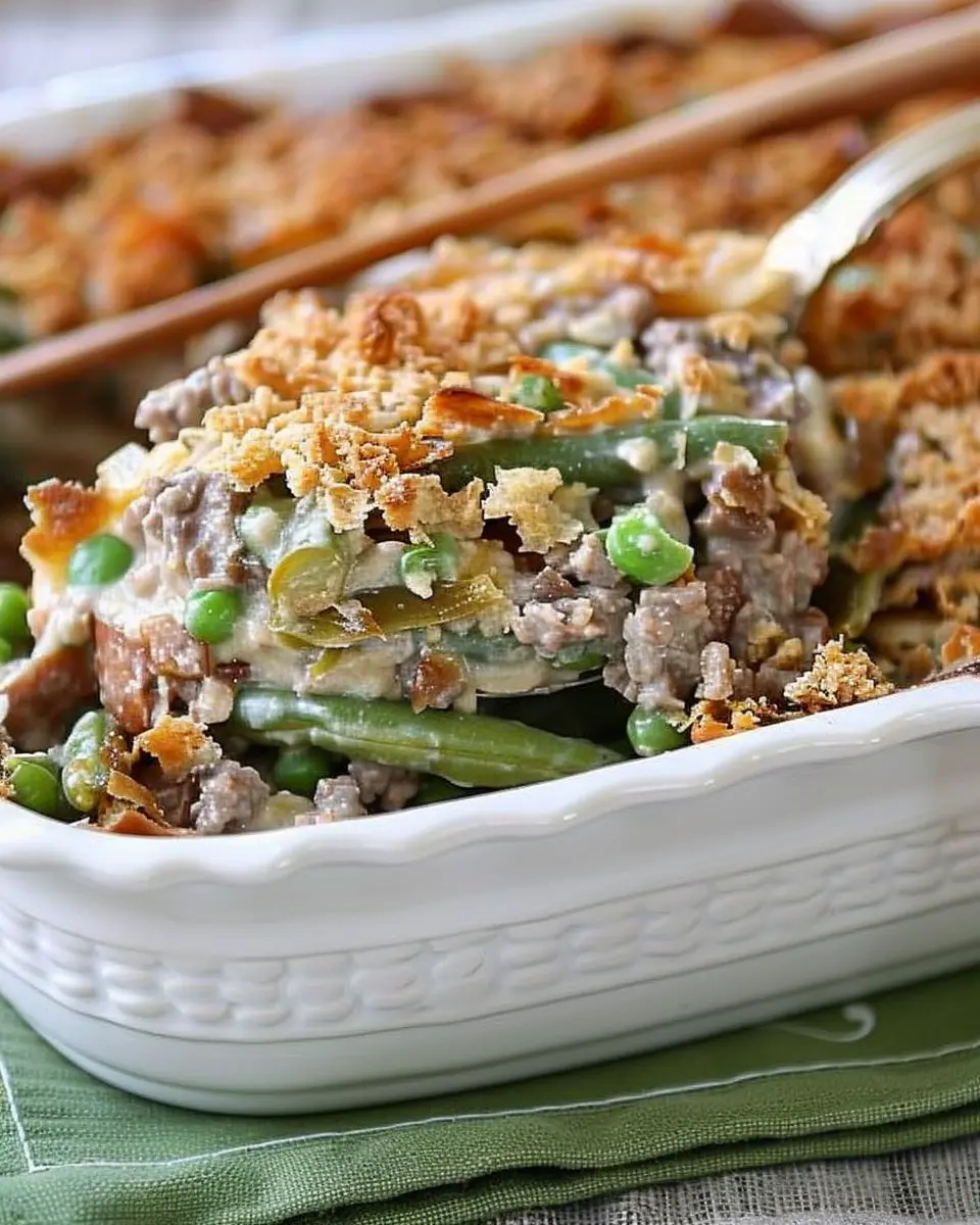 Hamburger Green Bean Casserole Recipe