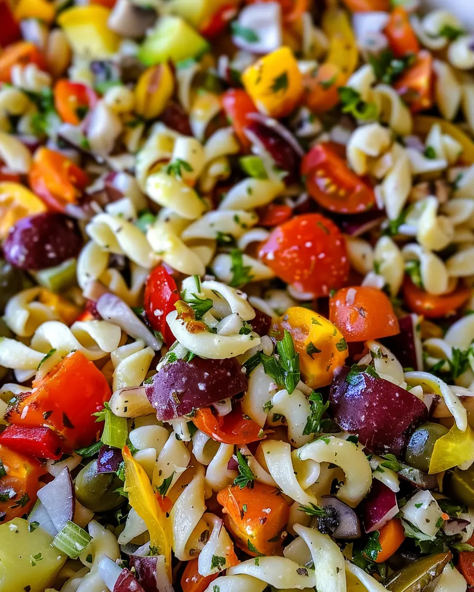 Fall Harvest Pasta Salad: Easy Recipe with Turkey Bacon and Chicken Ham