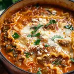 Mouthwatering One Pot Lasagna Soup