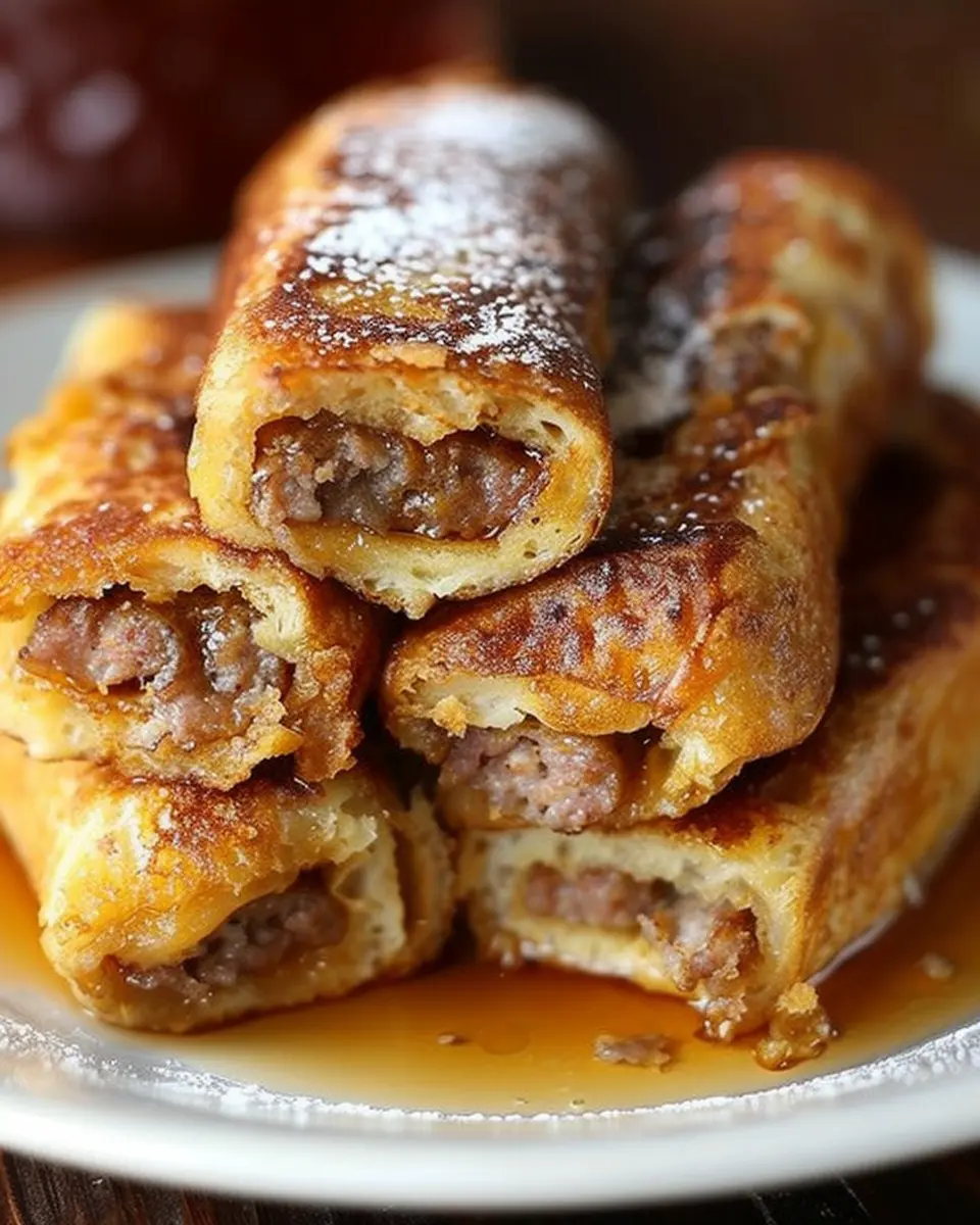 Sausage French Toast Roll-Ups