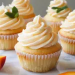 Honey Peach Cream Cheese Cupcakes