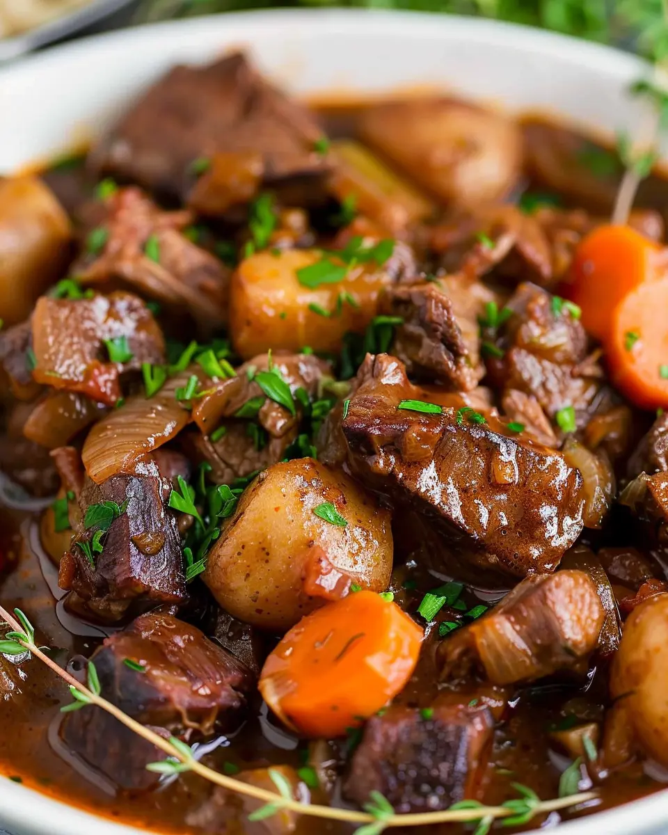 Slow Cooker Beef Bourguignon