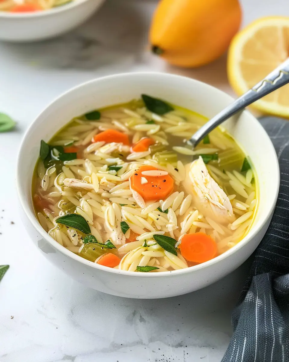 Lemon Chicken Orzo Soup: The Best Cozy Comfort Recipe