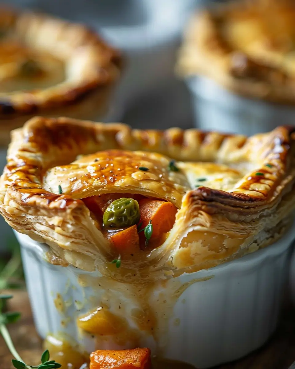 Amazing Roasted Autumn Vegetable Pot Pies in 1 Hour
