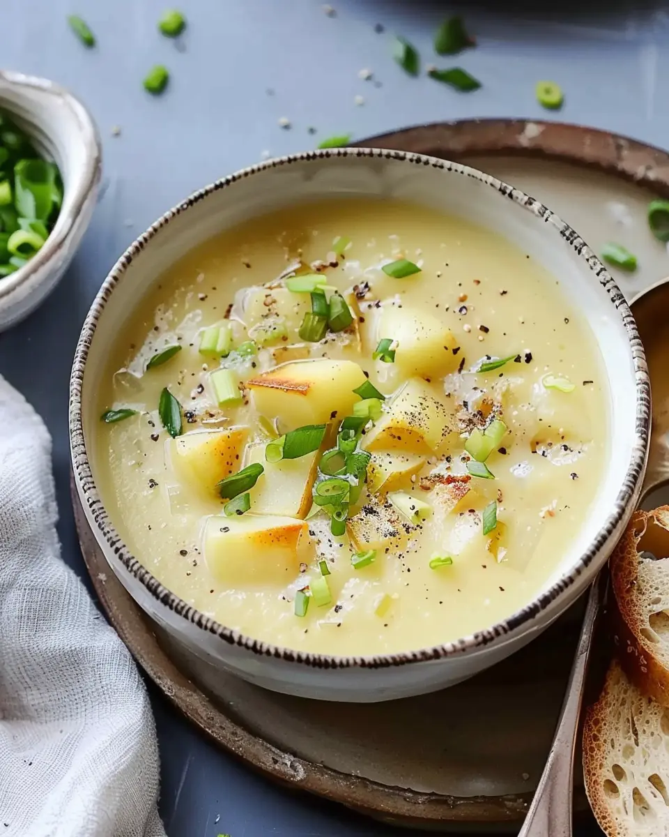 Potato and Leek Soup: Easy Creamy Delight with Turkey Bacon