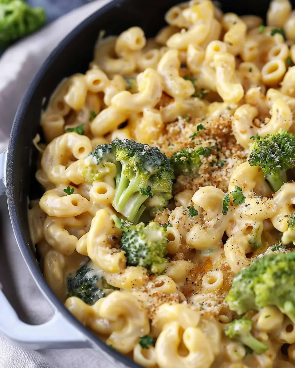 One Pot Broccoli Mac and Cheese