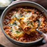 One Pot Lasagna Soup