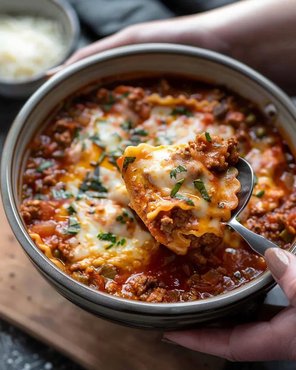 One Pot Lasagna Soup: Easy and Indulgent Comfort Food Recipe