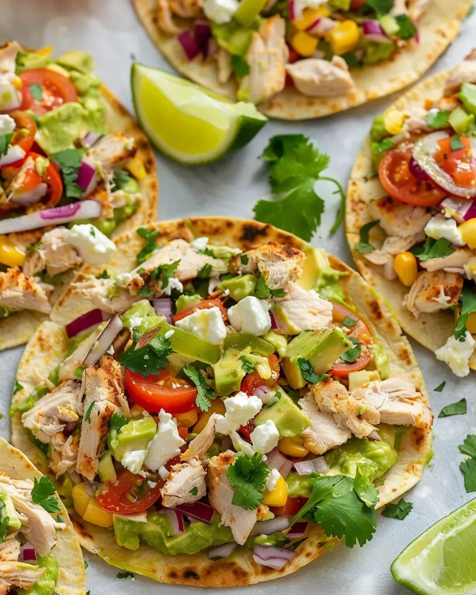 Mexican Chicken Salad Tostadas