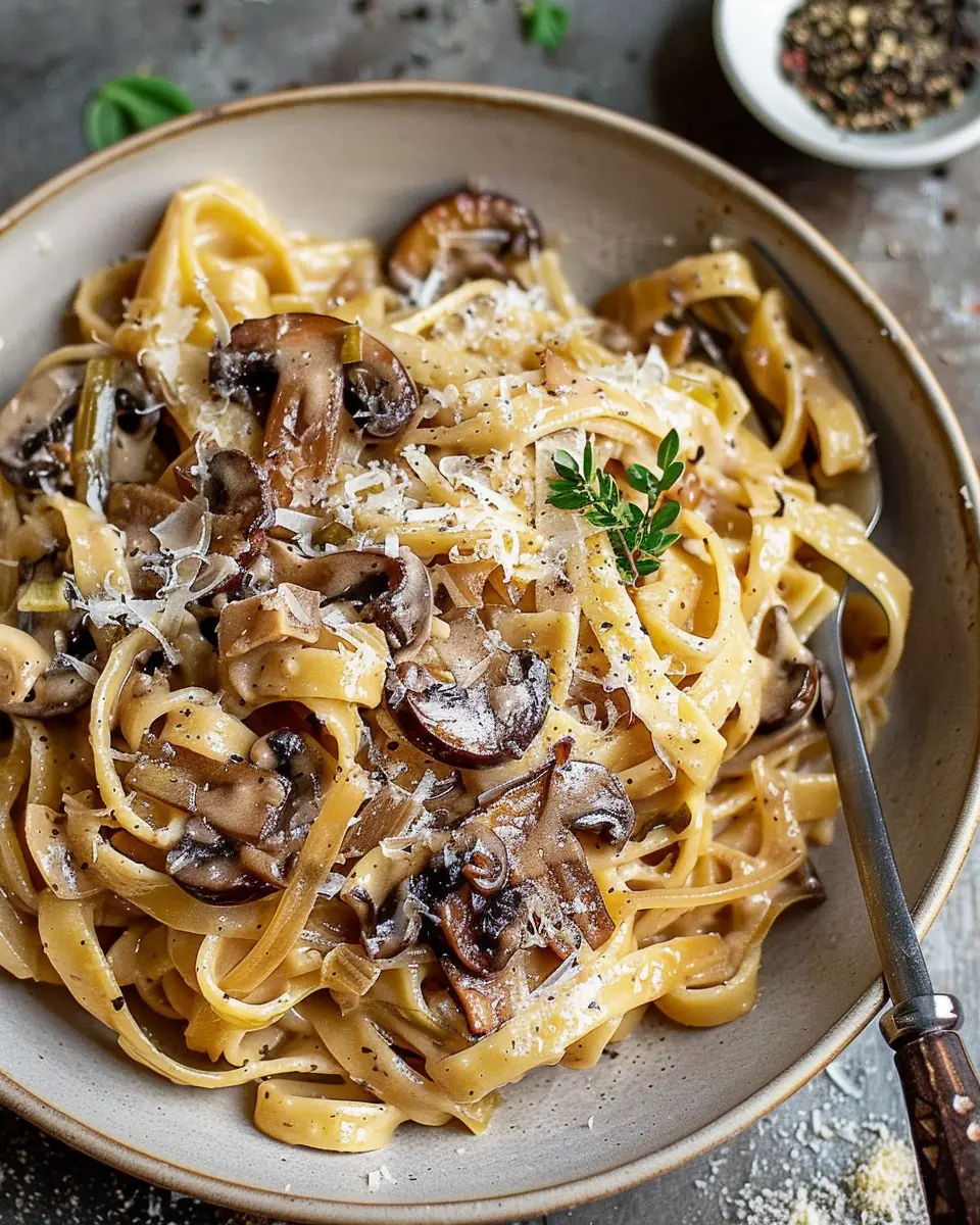 Caramelized leek and mushroom gruyere pasta: a creamy delight