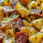 Cheesy Ranch Potatoes and Smoked Sausage