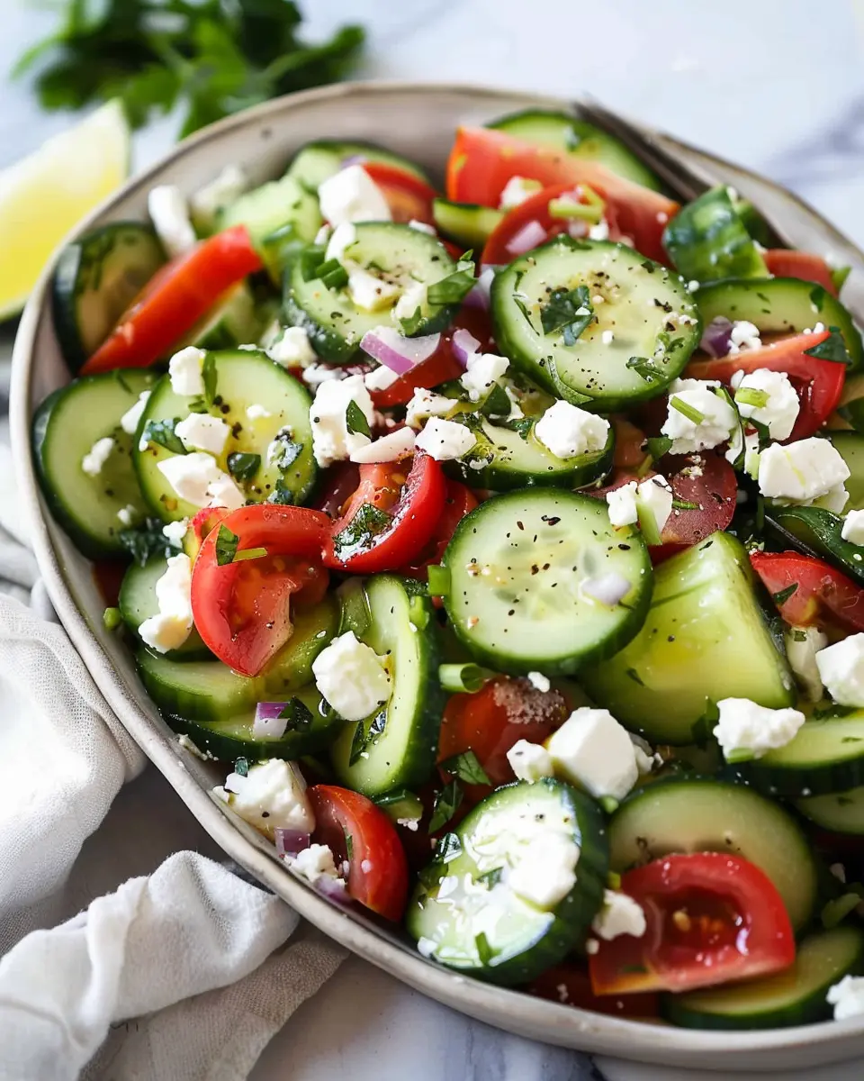 Greek Cucumber Salad Delight: A Fresh Take on Summer Flavors