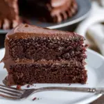 Homemade Chocolate Cake with Chocolate Frosting
