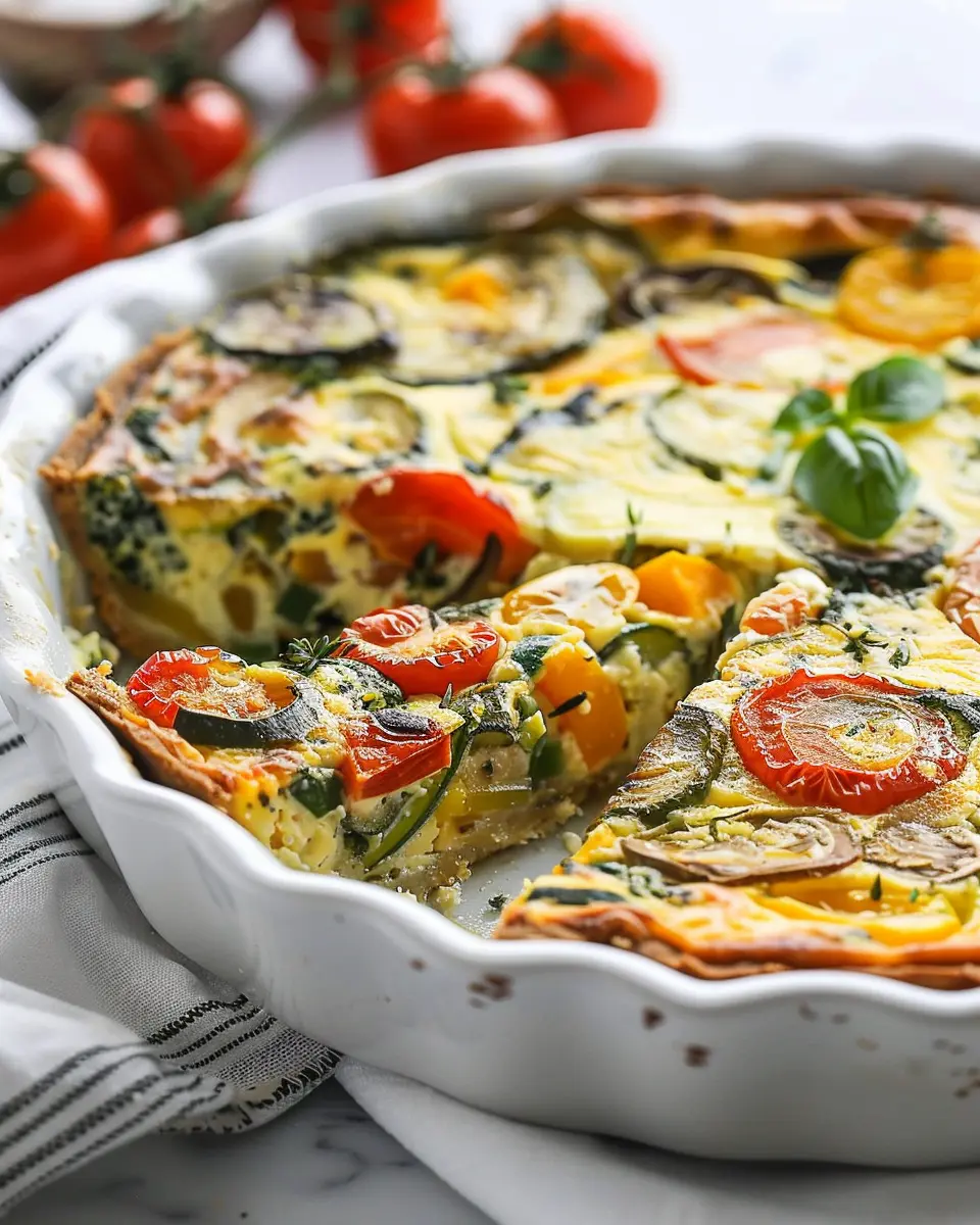Crustless Garden Vegetable Quiche: Easy and Loaded with Flavor