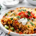 Easy Chicken Burrito Casserole