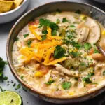 Healthy Crockpot White Chicken Chili