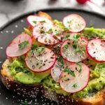 Avocado Toast with Radishes & Truffle