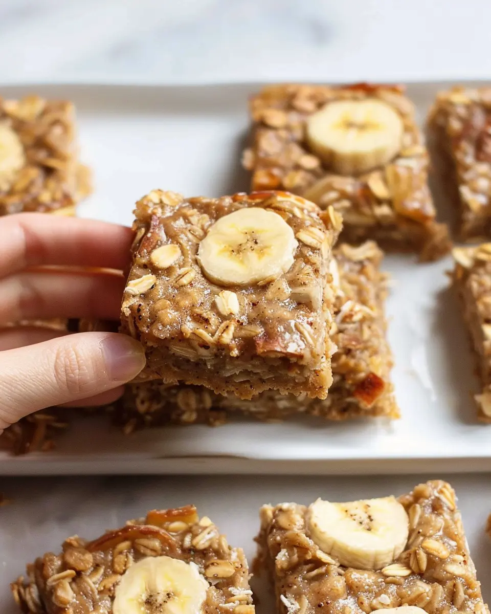Soft Baked Banana Oatmeal Bars: Easy, Healthy Treat for Everyone