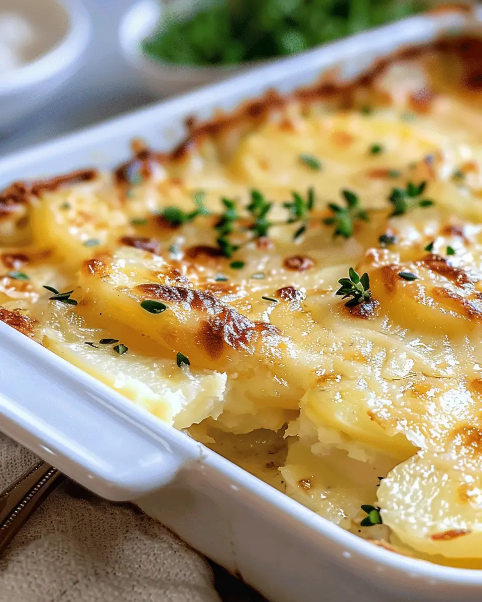 Copycat Ruth’s Chris Potatoes au Gratin with Turkey Bacon Delight