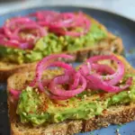 Avocado Toast with Pickled Red Onions